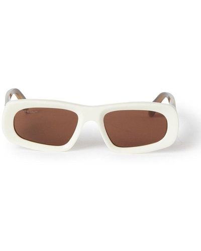 Off-White c/o Virgil Abloh Austin Oval Frame Sunglasses - White