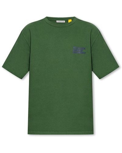 Moncler Genius Moncler X Salehe Bembury Logo Printed T-shirt - Green