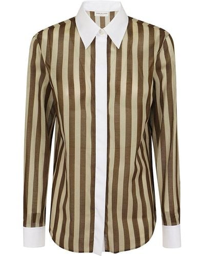 Dries Van Noten Long-sleeved Striped Shirt - Multicolour