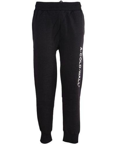 A_COLD_WALL* * Essential Logo Printed Joggers - Black