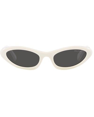 Miu Miu Mu 09ys White Sunglasses