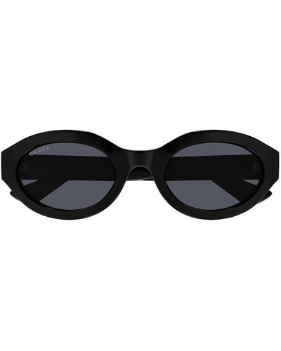 Gucci Geometric-frame Sunglasses - Black