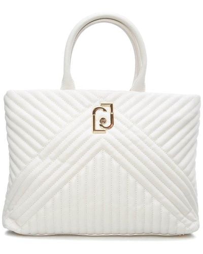 Liu Jo Eco-friendly Quilted Top Handle Bag - White
