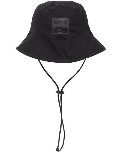 adidas Originals Bucket Hat With Logo, - Black