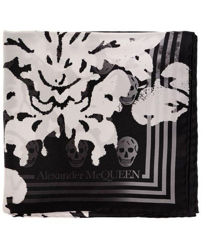 Alexander McQueen Silk Shawl, - Black