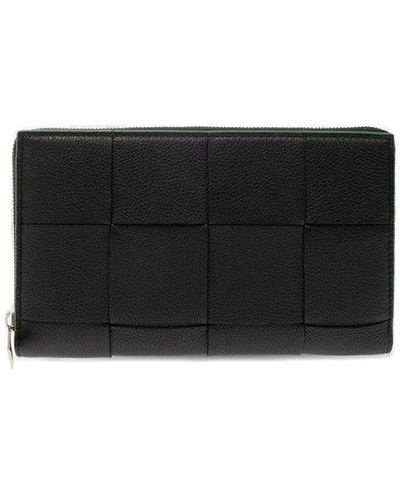 Bottega Veneta Leather Wallet - Black