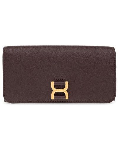 Chloé Open-fold Continental Wallet - Brown