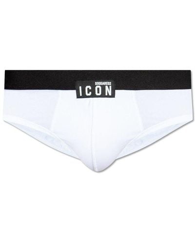 DSquared² Briefs With Logo, - Black