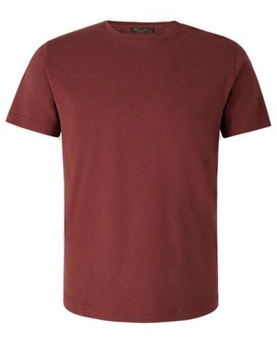 Loro Piana Silk And Cotton T-shirt - Red