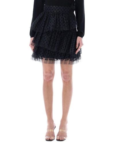Zimmermann Tiered Mini Skirt - Black