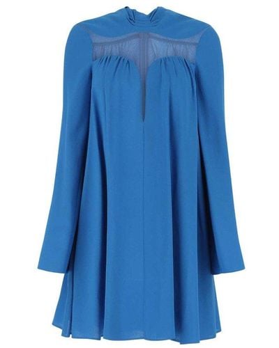 Stella McCartney Turquoise Viscose Dress Lightblue