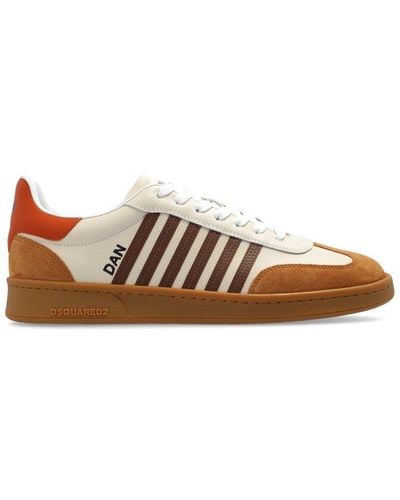 DSquared² Round Toe Low-top Trainers - Brown