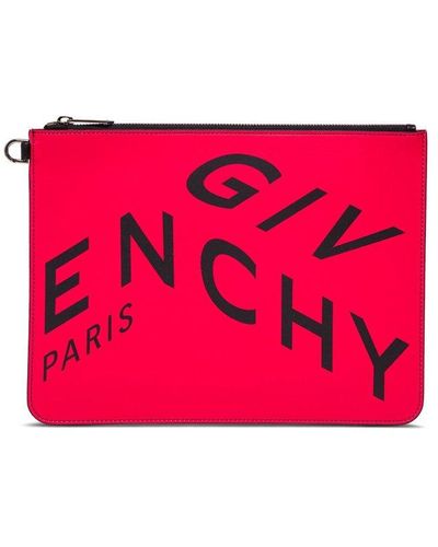 Givenchy Refracted Logo Clutch Bag - Pink