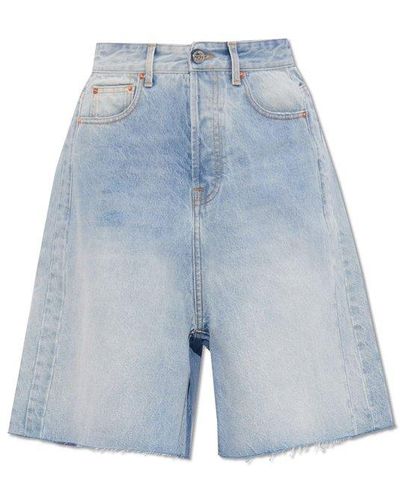 Vetements Denim Shorts, - Blue