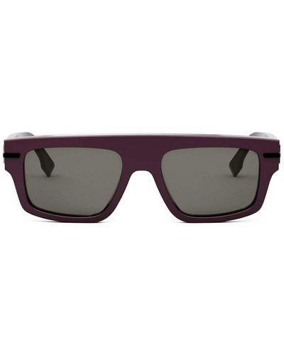 Fendi Square-frame Sunglasses - Grey