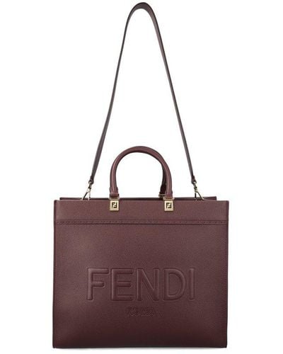 Fendi Sunshine Medium Shopper Bag - Purple