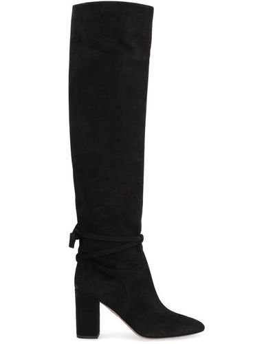 Aquazzura Knee-high Heeled Boots - Black