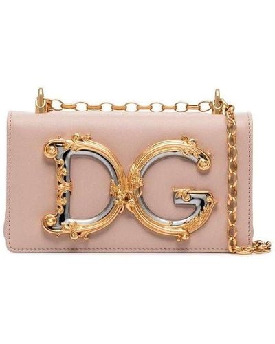 Dolce & Gabbana Dg Girl Crossbody Bags - Pink