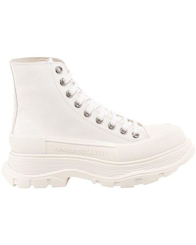 Alexander McQueen Tread Slick Boots - Natural