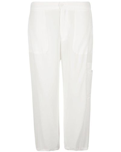 Fabiana Filippi Georgette Cargo Trousers - White