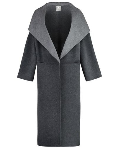 Totême Wool And Cashmere Coat - Black