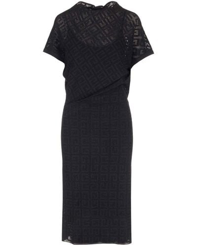 Givenchy 4g Jacquard Dress - Black