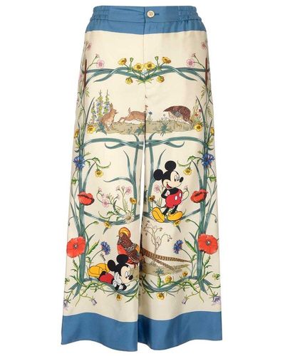 Gucci X Disney Mickey Mouse Printed Pants - Multicolour