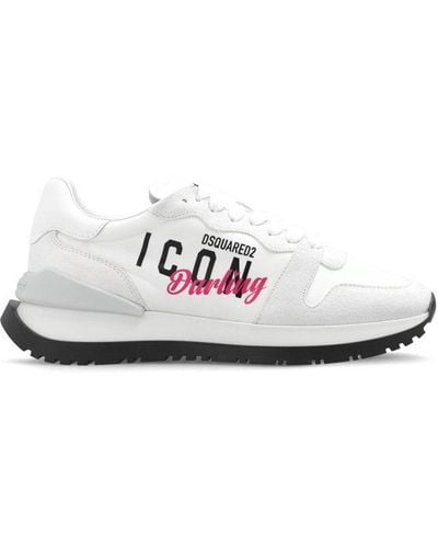 DSquared² Icon Printed Low-top Trainers - White