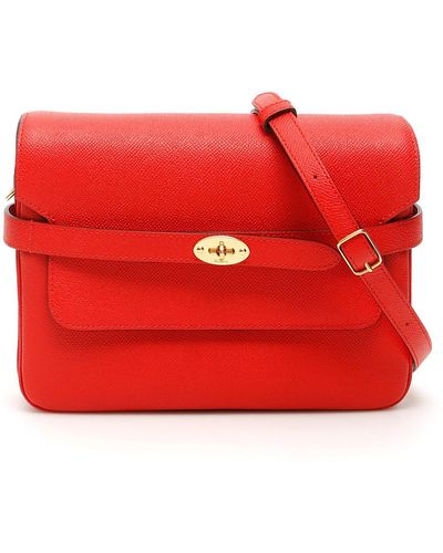 Mulberry Belted Bayswater Satchel Bag - Red