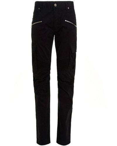 Balmain Embossed Jeans - Black