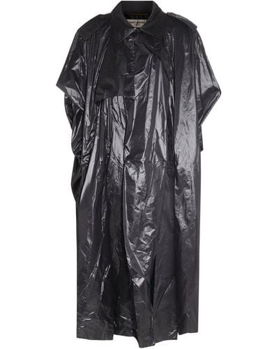 Saint Laurent Long-sleeved Padded Coat - Black