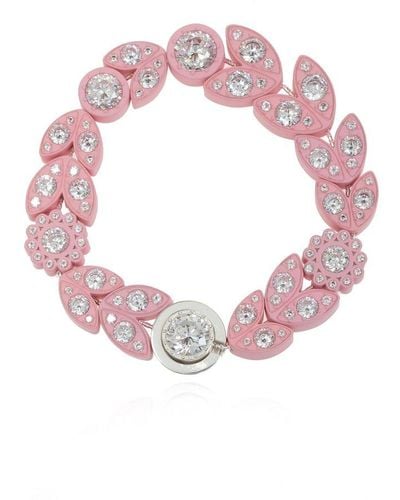 Bottega Veneta Silver Bracelet - Pink
