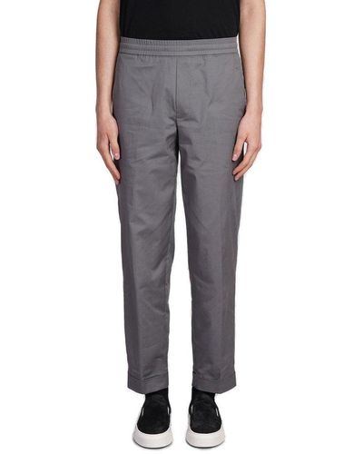Neil Barrett Low-waist Elasticated Waistband Trousers - Grey