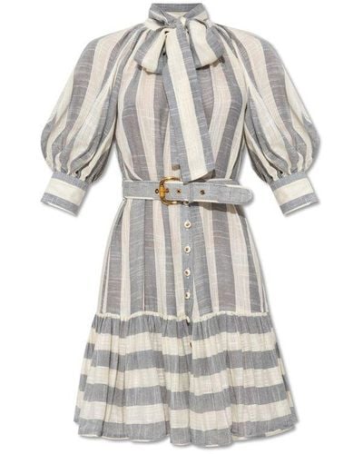 Zimmermann Striped Dress - White