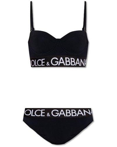 Dolce & Gabbana Reversible Bikini - Black