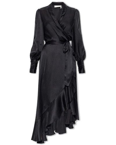 Zimmermann Silk Dress, - Black