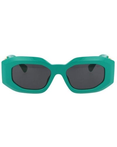 Versace Rectangular Frame Sunglasses - Green