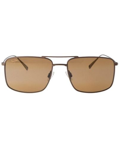 Maui Jim Aeko Square Frame Polarized Sunglasses - Brown