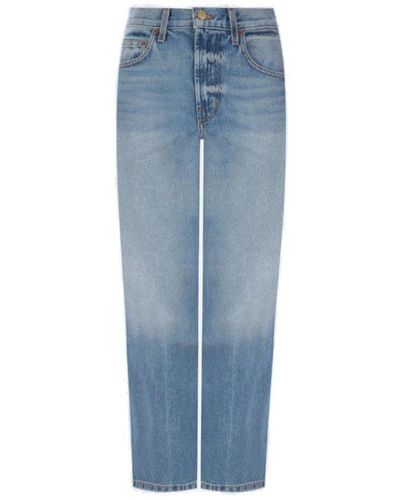 B Sides Women's Louis Long High Straight Jeans, Hyde Wash, Blue, 27 at   Women's Jeans store