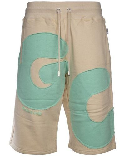 Gcds Andy Logo Patch Shorts - Blue