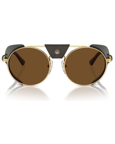 Persol Round Frame Sunglasses - Metallic