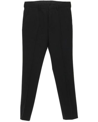 Dries Van Noten Straight Leg Tailored Trousers - Black