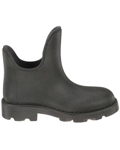 Burberry Marsh Slip-on Ankle Boots - Black