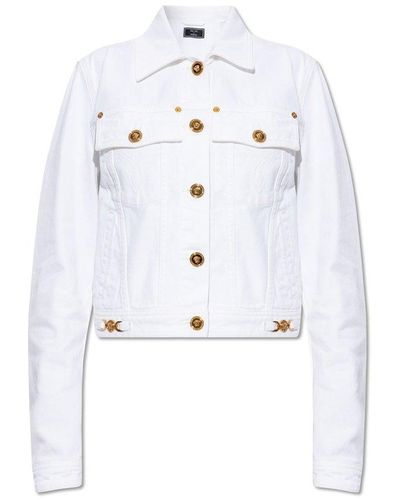 Versace X Dua Lipa Long-sleeved Buttoned Jacket - White