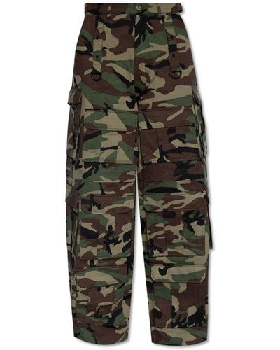 Vetements Camo Pants, - Green