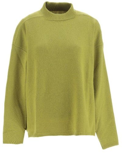 Rick Owens High-neck Knitted Sweater - Green