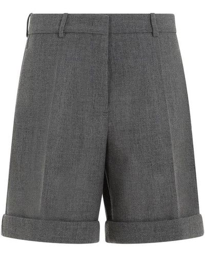 Jil Sander Turn-up Hem Tailored Shorts - Grey