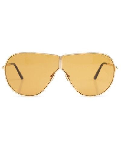 Tom Ford Oversized Frame Sunglasses - Metallic