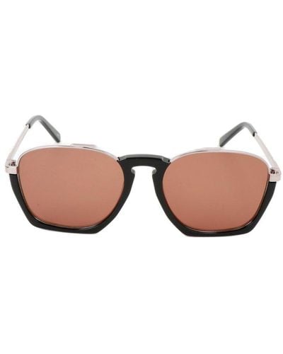 Karl Lagerfeld Geometric Frame Sunglasses - Pink
