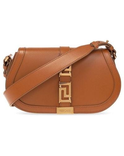 Versace ‘Greca Goddess’ Shoulder Bag - Brown